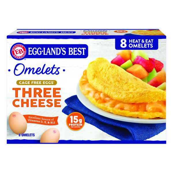 Eggs Eggland's Best Omelets, Three Cheese hero