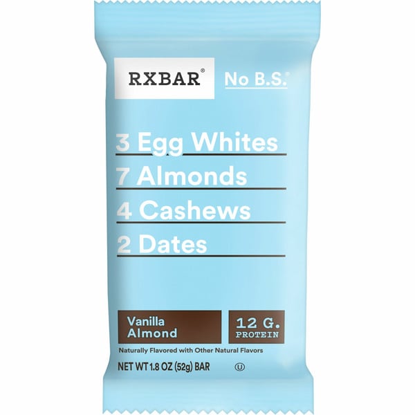 Protein & Meal Replacements RXBAR Protein Bar, 12g Protein, Vanilla Almond hero