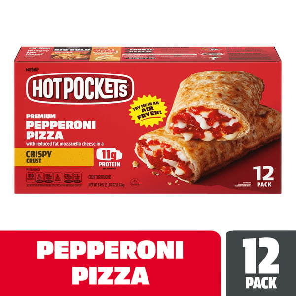 Kroger Hot Pockets Pepperoni Pizza Crispy Crust Frozen Sandwiches Same ...