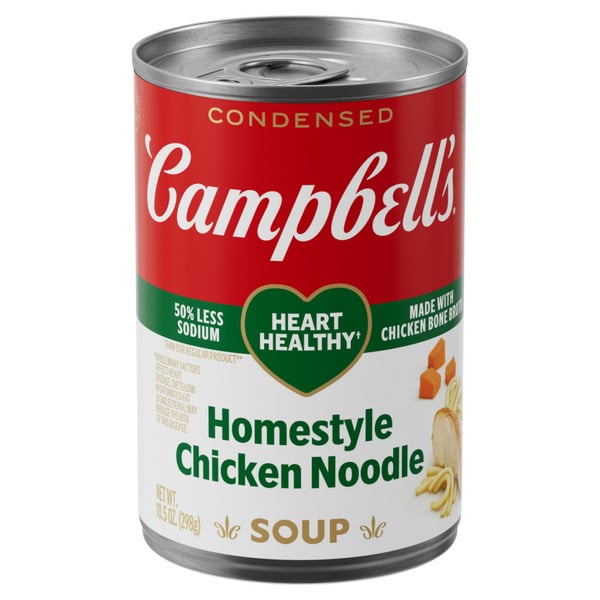 Soup, Broth & Bouillon Campbell's Heart Healthy Homestyle Chicken Noodle Soup hero