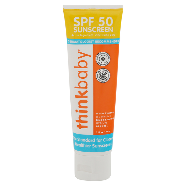 Baby First Aid & Vitamins Thinkbaby Sunscreen, SPF 50 hero