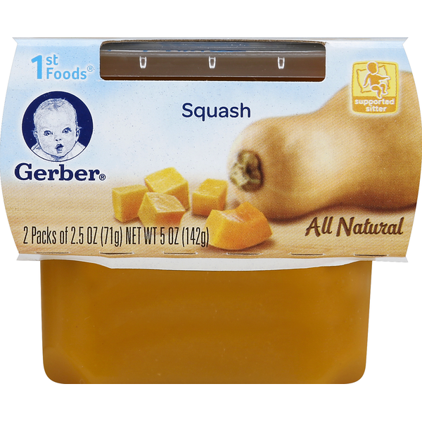 Baby Food & Formula Gerber 1st Foods Vegetable Purees, Squash hero