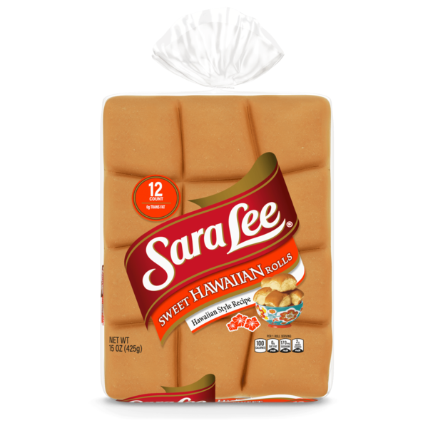 Packaged Bread Sara Lee 12 count, Hawaiian Rolls hero