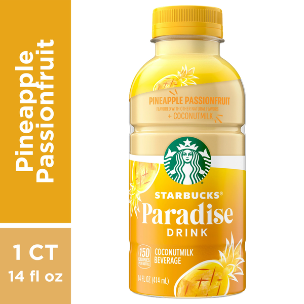 Starbucks Coconutmilk Beverage, Pineapple Passionfruit, Paradise Drink hero