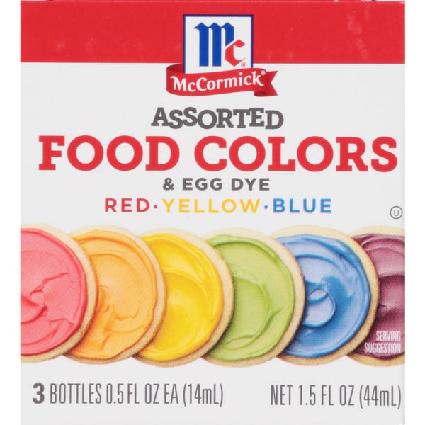 Baking Supplies & Decor McCormick® Assorted Food Colors & Egg Dye hero