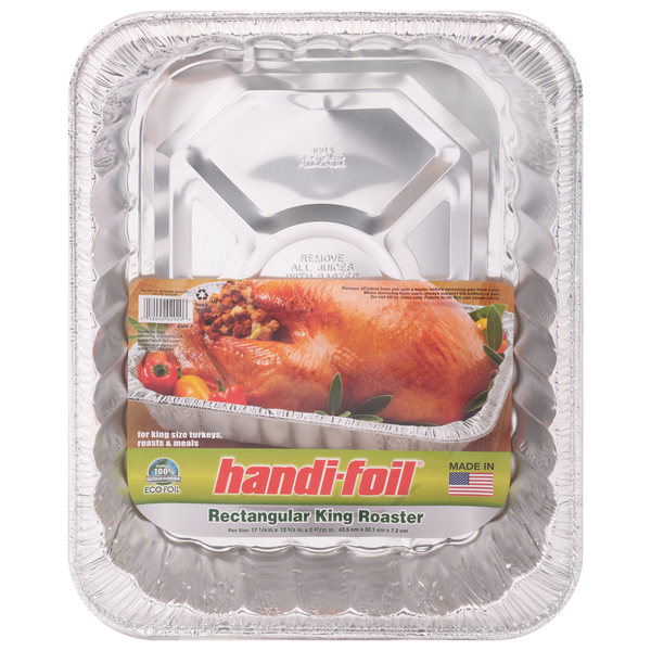 Kitchen Supplies Handi-foil Roaster Pan, Rectangular, King hero