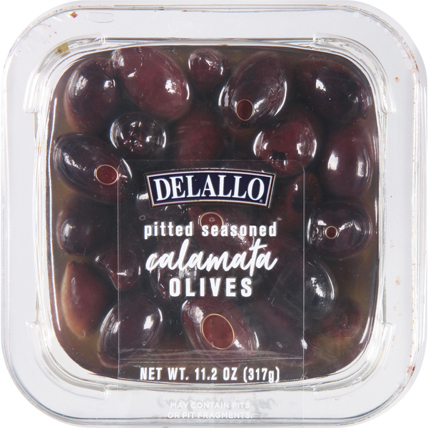 Pickled Goods & Olives DeLallo Olives, Calamata, Seasoned, Pitted hero