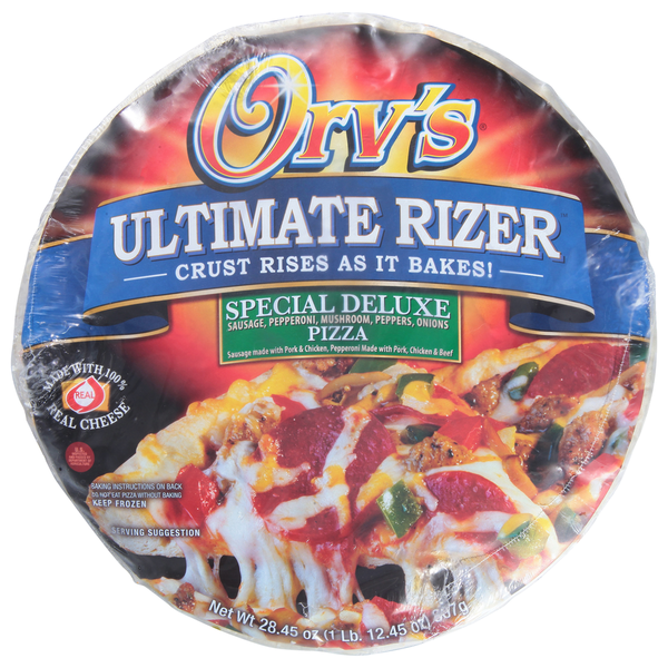 Frozen Pizza Orv's Pizza, Special Deluxe, Ultimate Rizer hero