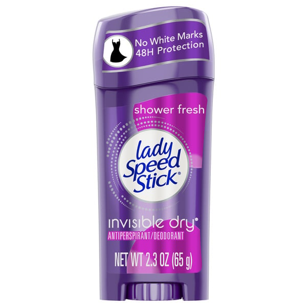 Deodorants Lady Speed Stick Invisible Dry Antiperspirant Deodorant, Shower Fresh hero