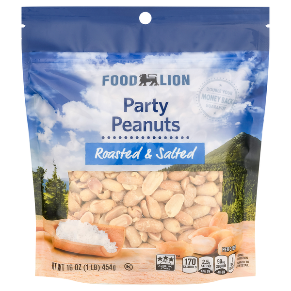 Nuts, Seeds & Dried Fruit Food Lion Party Peanuts, Roasted & Salted hero