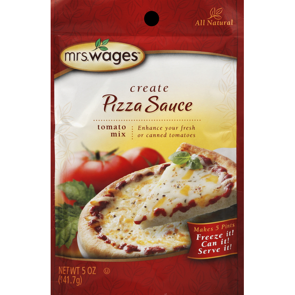 Spices & Seasonings Mrs. Wages Tomato Mix, Pizza Sauce hero