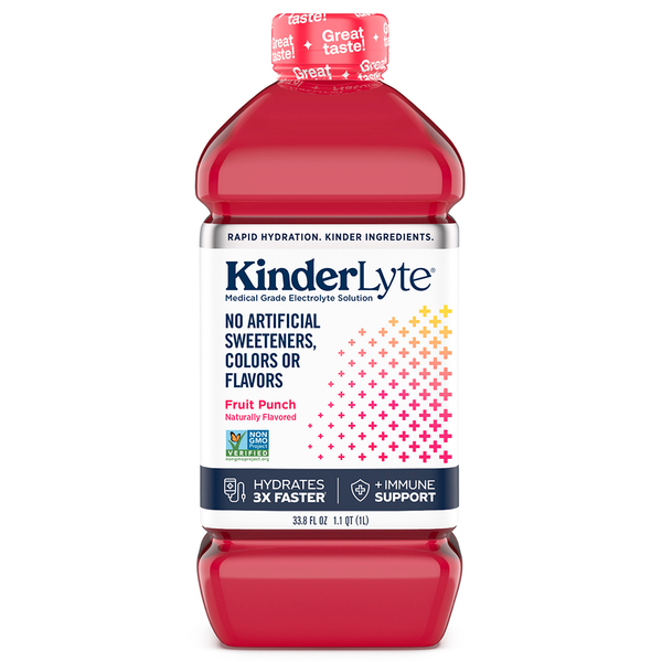 Cold, Flu & Allergy Kinderlyte Natural Oral Electrolyte Solution, Fruit Punch hero