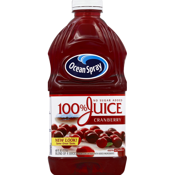 Juice & Nectars Ocean Spray 100% Juice, Cranberry hero