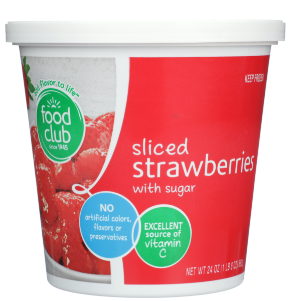 Frozen Produce Food Club Sliced Strawberries With Sugar hero