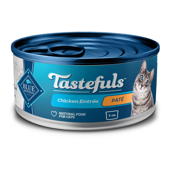 Cat Food & Care Blue Buffalo Tastefuls Natural Wet Food for Adult Cats, Flaked Chicken Paté hero