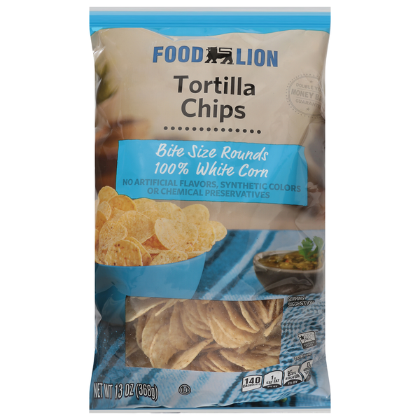 Mexican/Hispanic/Latino Foods Food Lion Tortilla Chips, 100% White Corn hero