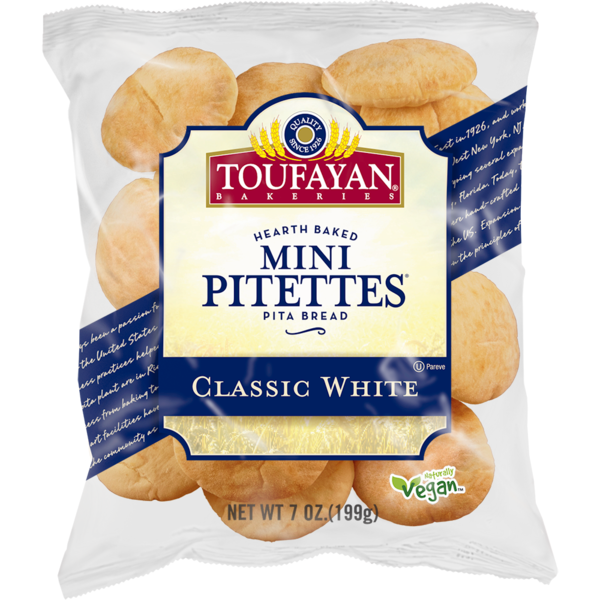 Bread Toufayan Bakeries Classic White Mini Pitettes Pita Bread hero