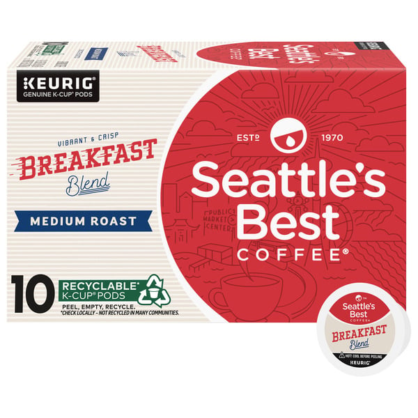 Publix Seattle s Best Coffee Breakfast Blend Medium Roast K Cup Coffee Same Day Delivery or Pickup Publix