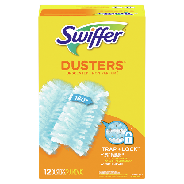 Cleaning Products Swiffer Dusters Multi Surface Refills, Unscented, 12 count hero