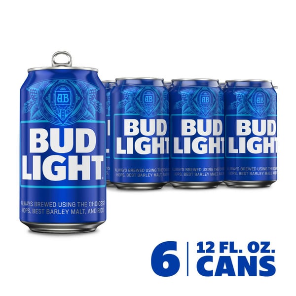 Beers & Coolers Bud Light Lager Beer Cans hero