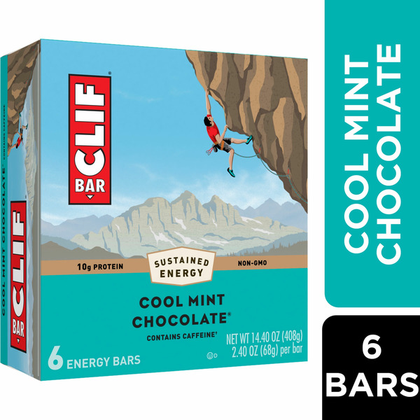 Energy & Granola Bars CLIF BAR Cool Mint Chocolate With Caffeine Energy Bars hero