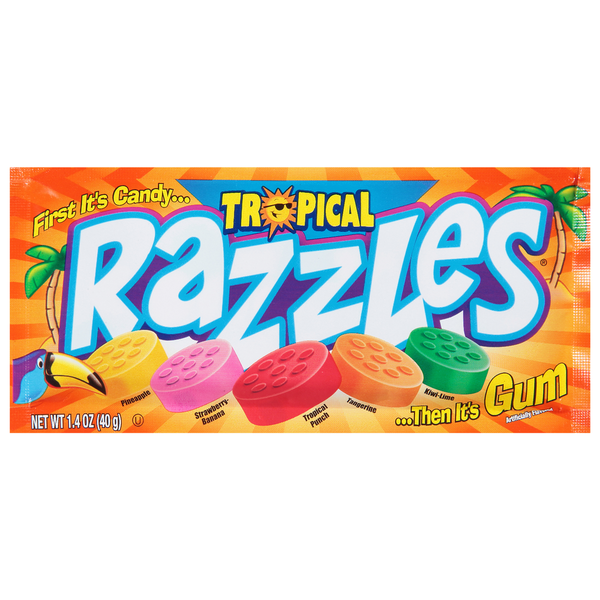 Candy & Chocolate Razzles Candy, Tropical hero