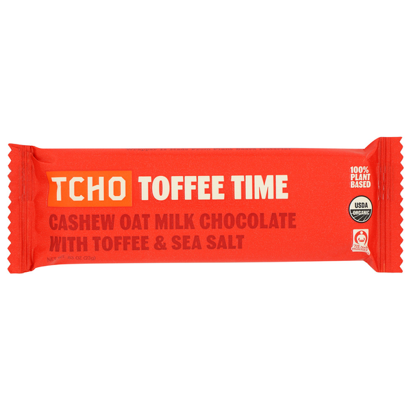 TCHO 23G Toffee Time Oat Milk Chocolate Bar hero