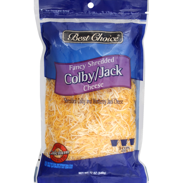 Packaged Cheese Best Choice Shredded Cheese, Fancy, Colby/Jack hero