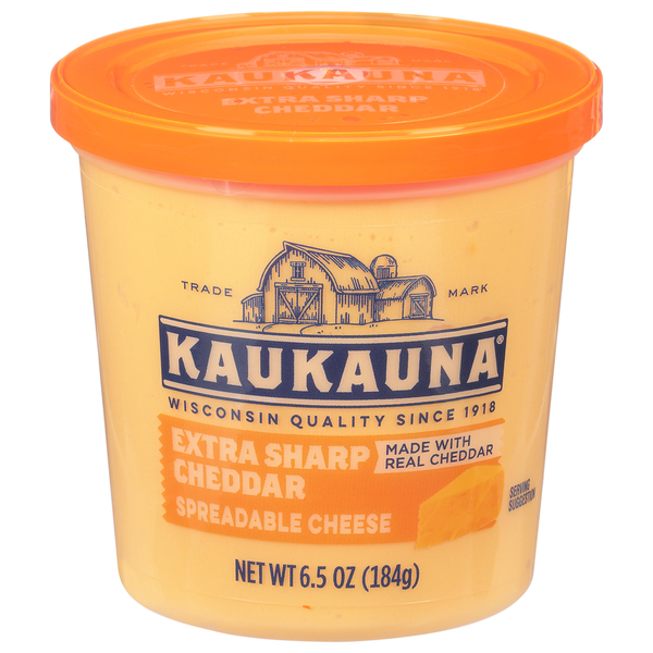 Specialty Cheeses Kaukauna Spreadable Cheese, Extra Sharp Cheddar hero