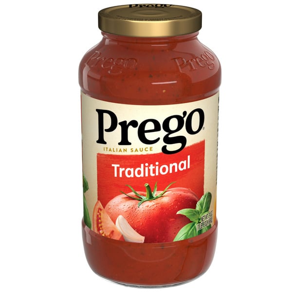 Holiday Items Prego Traditional Pasta Sauce hero