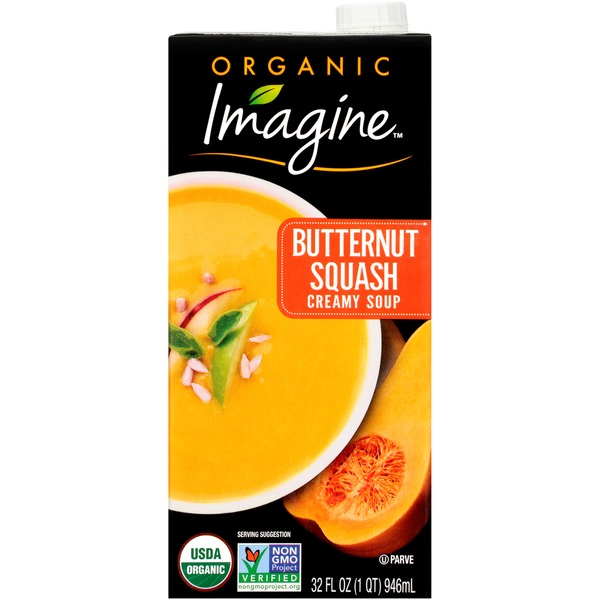 Soup, Broth & Bouillon Imagine Soup, Organic, Butternut Squash, Creamy hero