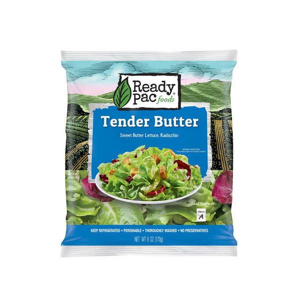 Packaged Vegetables & Fruits Ready Pac Bistro Tender Butter Lettuce, Radicchio, Salad Bag hero