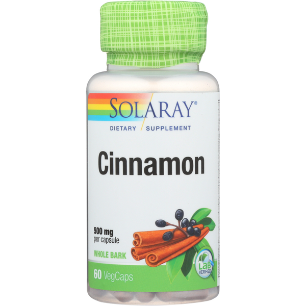 Vitamins & Supplements Solaray Cinnamon Bark hero