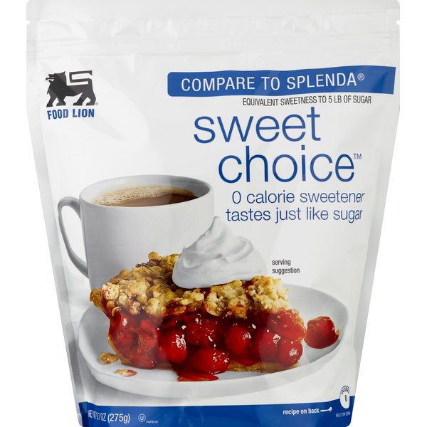 Sugars & Sugar Substitutes Food Lion Sweet Choice, 0-Calorie Sweetener hero