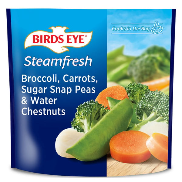 Frozen Produce Birds Eye Broccoli, Carrots, Sugar Snap Peas & Water Chestnuts hero