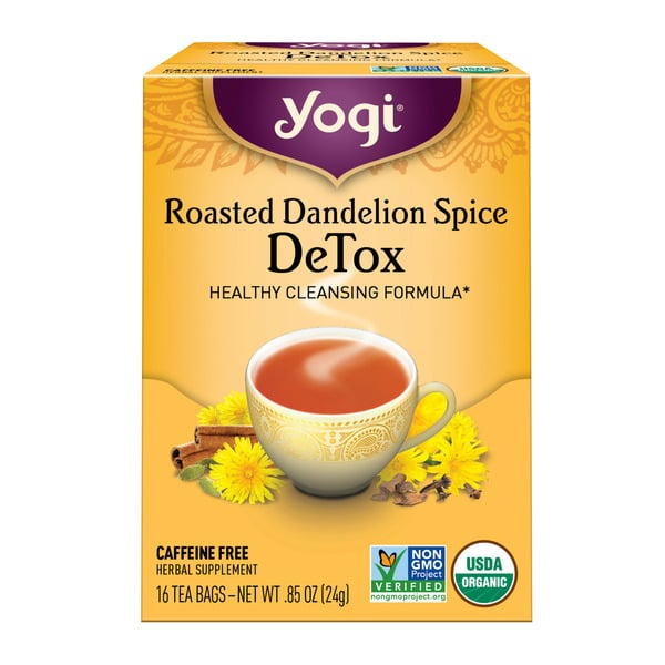 Tea Yogi Tea Herbal Tea, Roasted Dandelion Spice DeTox, Caffeine Free hero