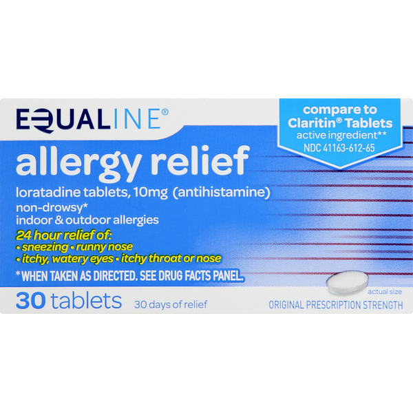 Cold, Flu & Allergy Equaline Allergy Relief, Original Prescription Strength, Tablets hero