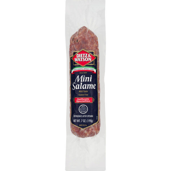 Lunch Meat Dietz & Watson Salame, Gluten Free, Mild Taste, Mini hero