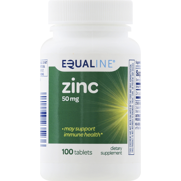 Vitamins & Supplements Equaline Zinc, 50 mg, Tablets hero