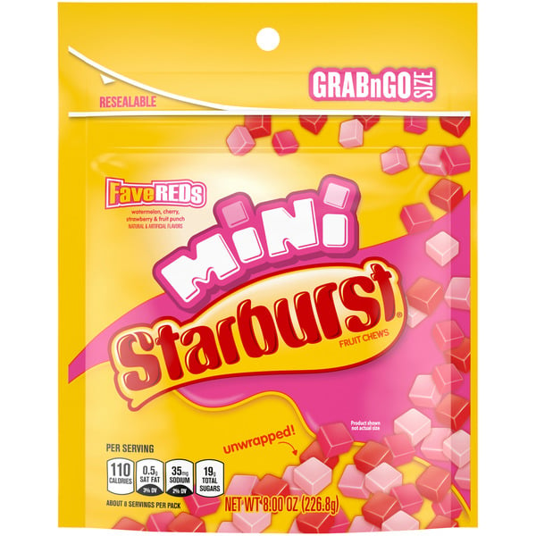 Candy & Chocolate STARBURST FaveREDS Minis Fruit Chews Candy hero