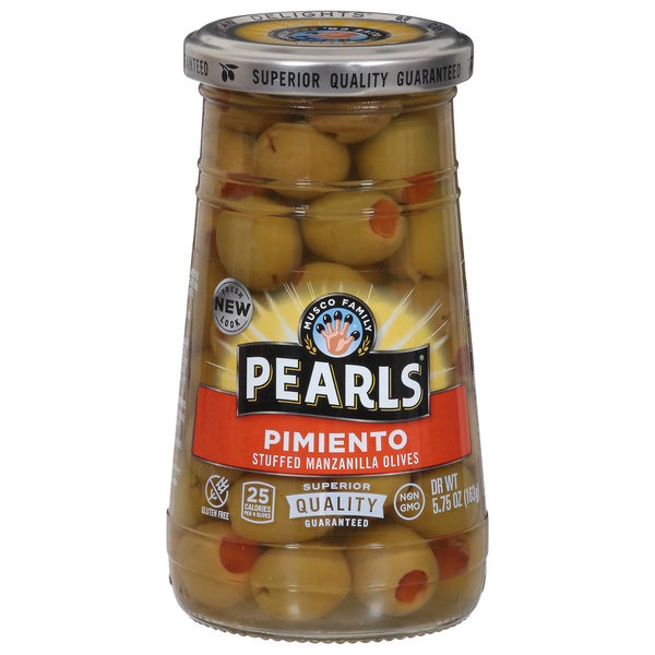 Pickled Goods & Olives Pearls Olives, Manzanilla, Pimiento Stuffed hero