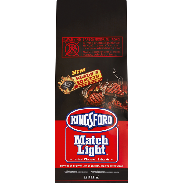 More Household Kingsford Match Light Instant Charcoal Briquettes, BBQ Charcoal for Grilling hero