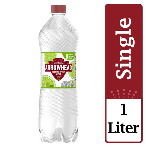 Water, Seltzer & Sparkling Water Arrowhead Sparkling Water, Zesty Lime hero