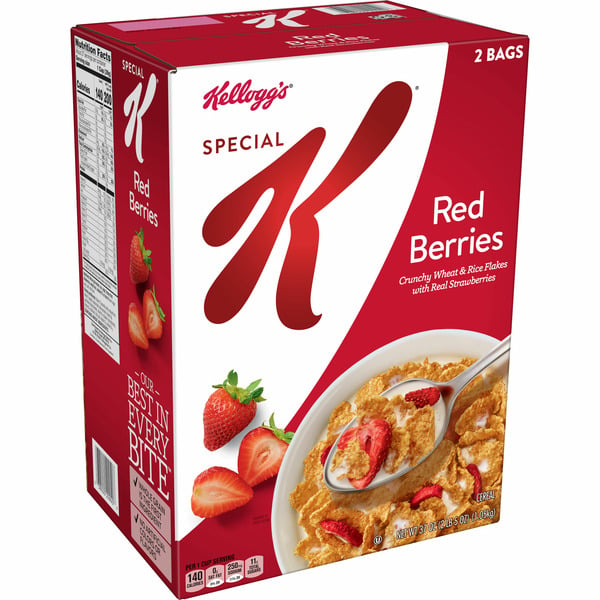 Cereal & Granola Kellogg’s Special K Breakfast Cereal, 11 Vitamins and Minerals, Red Berries hero