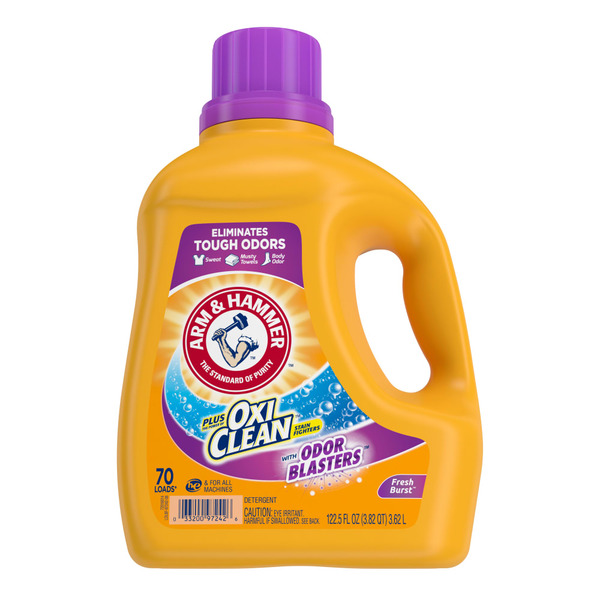 Laundry Arm & Hammer Plus OxiClean Stain Fighter with Odor Blasters Fresh Burst Laund hero