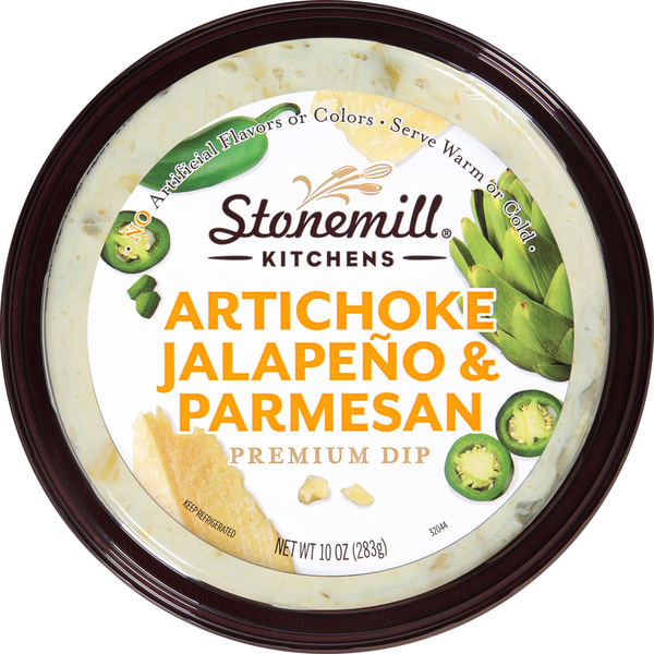 Fresh Dips & Tapenades Stonemill Artichoke Jalapeno & Parmesan Premium Dip hero