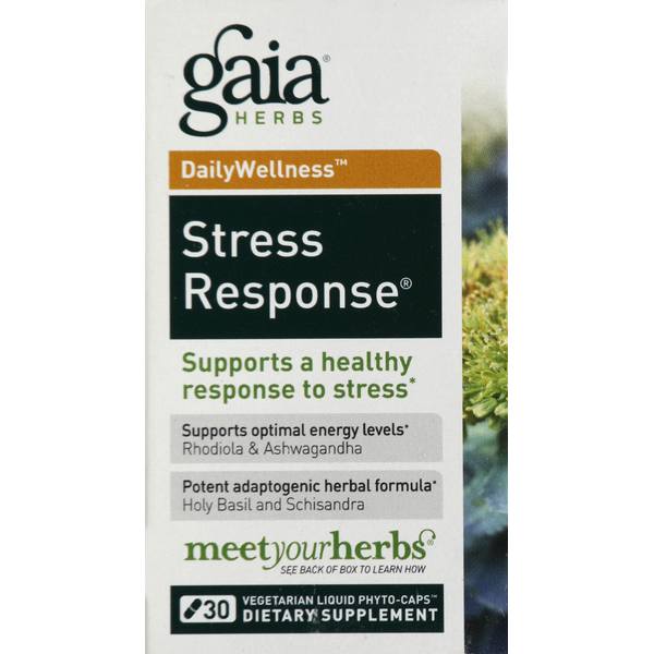 Vitamins & Minerals Gaia Herbs Stress Response, Vegetarian Liquid Phyto-Caps hero