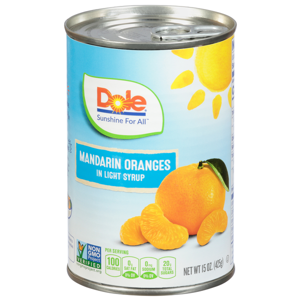 Canned Fruit & Applesauce Dole Mandarin Oranges hero