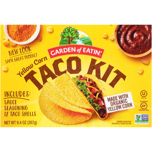 Latino Foods Garden of Eatin' Taco Kit, Yellow Corn hero