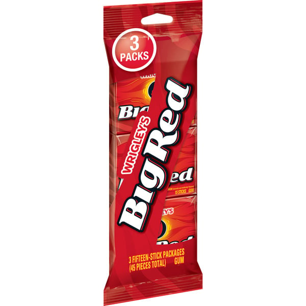 Mint & Gum Big Red Cinnamon Chewing Gum Bulk Stick Pack hero